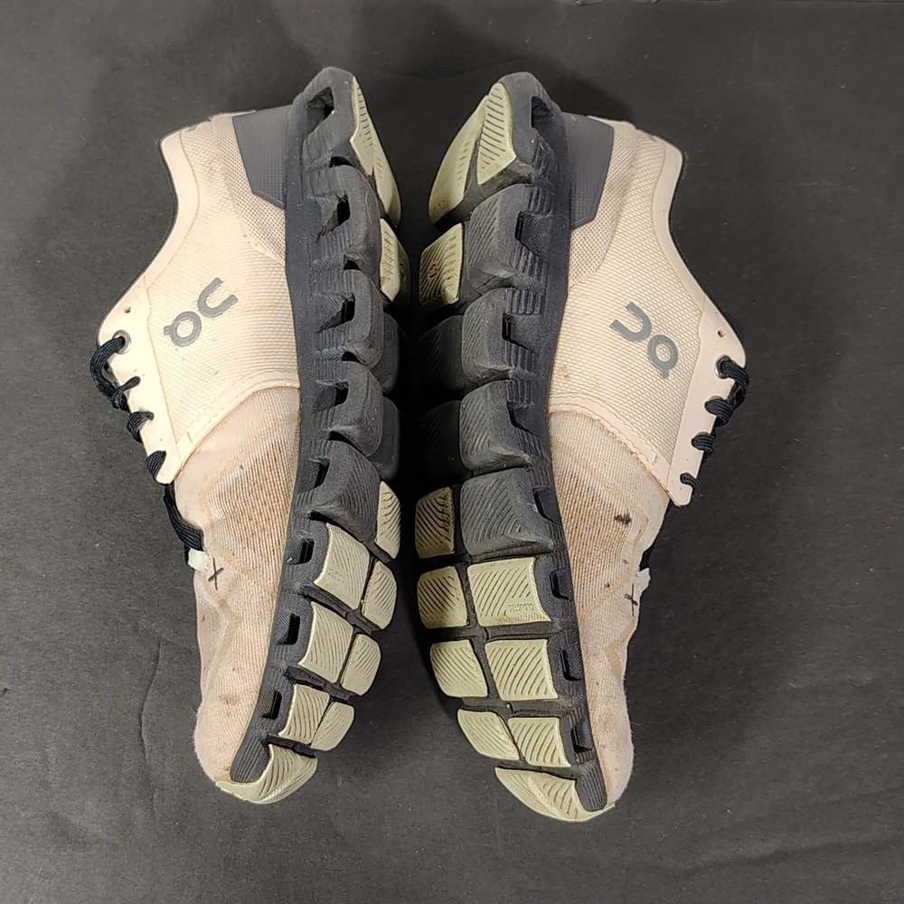 On Cloud X Women Size 8 Beige Black Mesh Lightweight Running Training Shoes - Picture 6 of 16